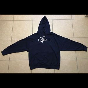 Men’s Young & Reckless Pullover Hoodie- Navy (2XL)